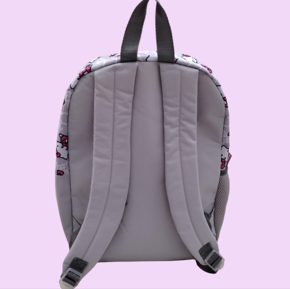 Nwt Hello Kitty Sanrio Pink & Grey Backpack - Picture 4 of 6